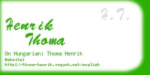 henrik thoma business card